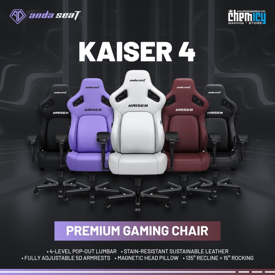 AndaSeat Kaiser 4 Series - Kursi Gaming Premium dengan Dukungan Ergonomis