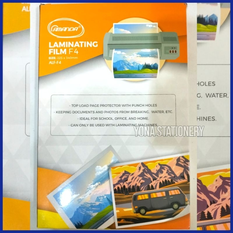

RB Plastik Laminating Film F4 & A4 Amanda 100 Mikron