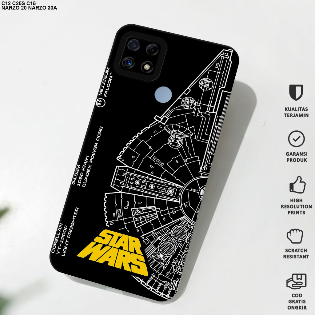 Case Realme C12 - Softcase Realme C12 - Softcase Procamera Motif Starwars - Casing Hp Realme C12 - C