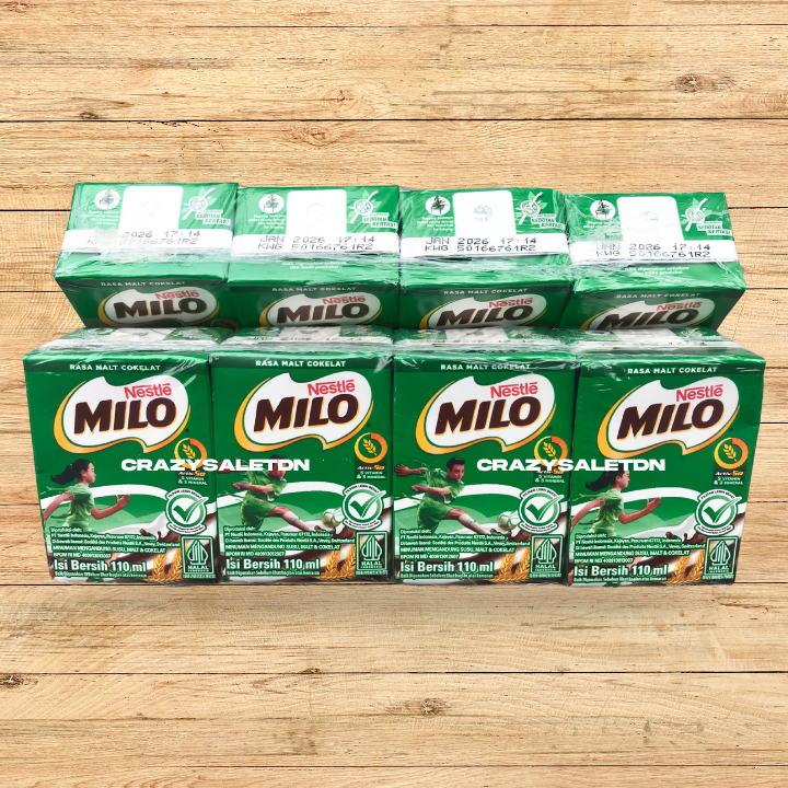 

Milo Kotak Active Go 110 ml Susu Cair Cokelat UHT Murah Coklat Eceran