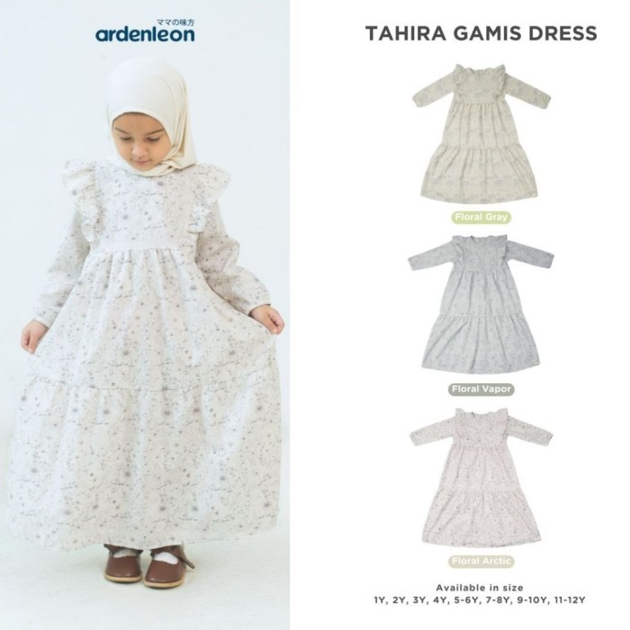 ArdenLeon TAHIRA DRESS Gamis Raya Collection / Gamis Anak Perempuan Raya Collection Ramadhan Series