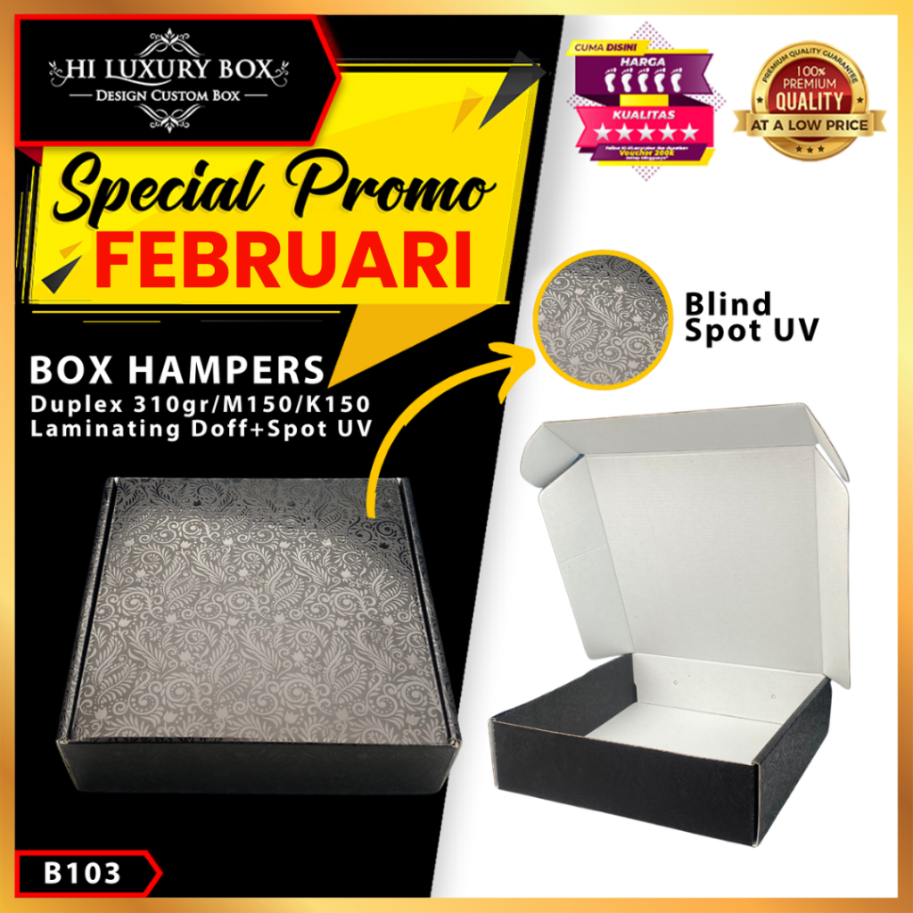 

Box Kado - Mailer Box Spot UV Hitam - Kotak Hadiah Premium - B103