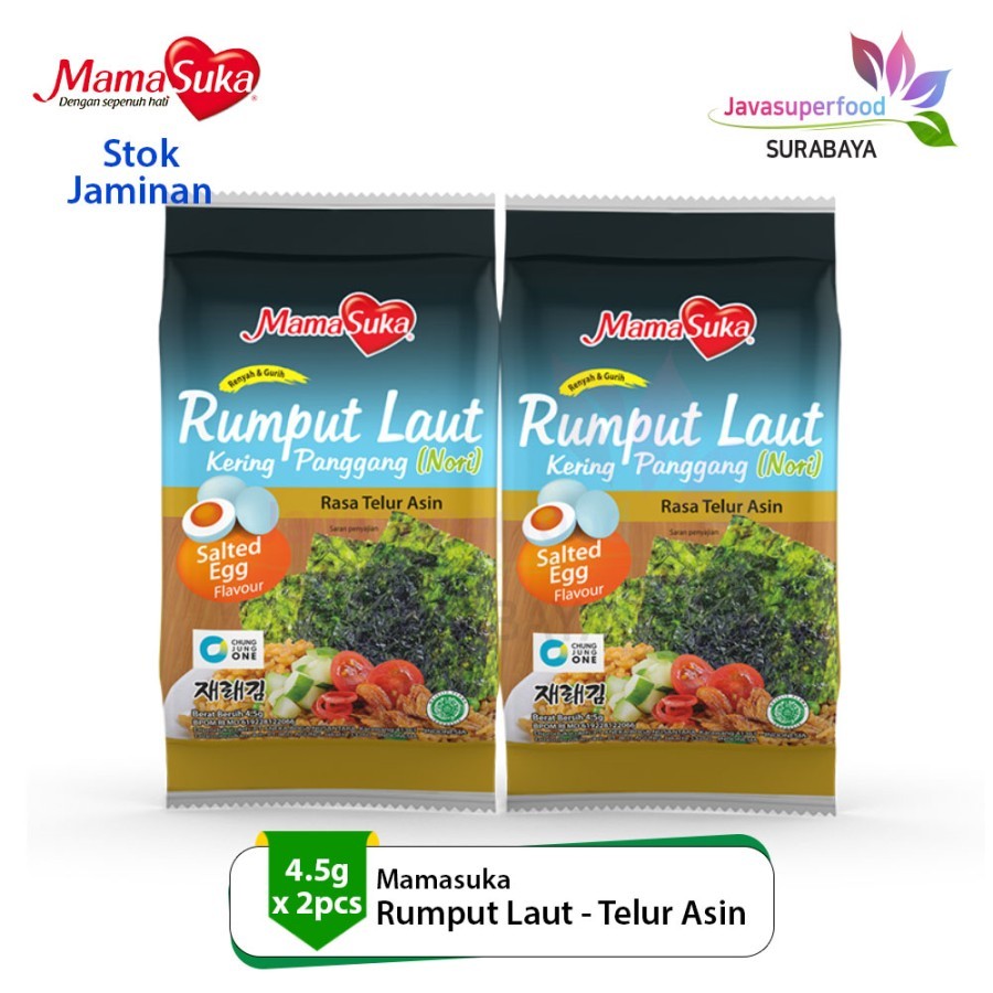 

Rumput laut panggang (Nori) Salted Egg Mama suka (2 pcs)