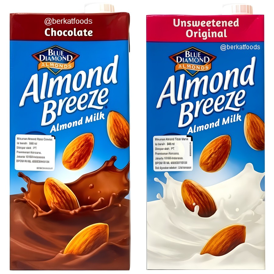 

Almond Breeze Milk Blue Diamond / Badam Doodh / Susu Chocolate Vanilla Original Unsweetened Latte