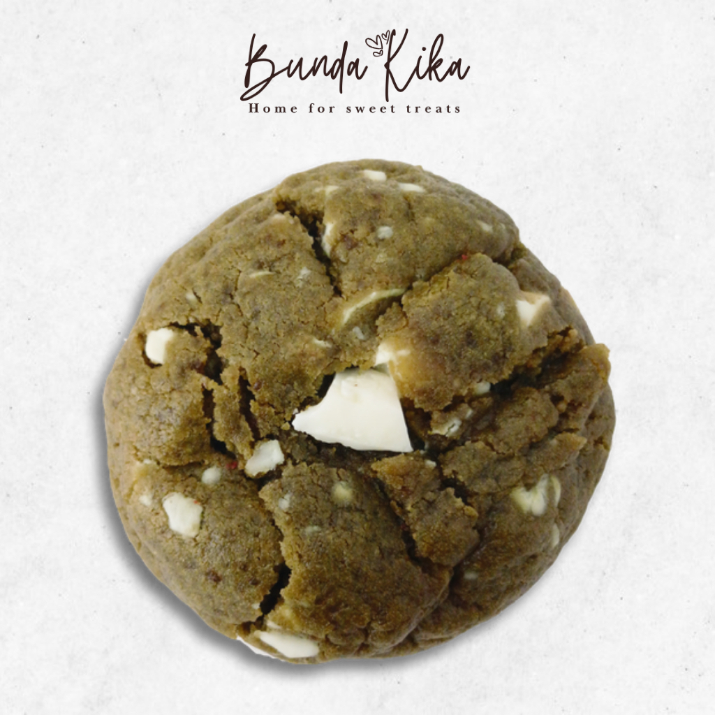 

Bunda Kika Soft Cookies Matcha/White Matcha Soft Cookies/Matcha Cookies