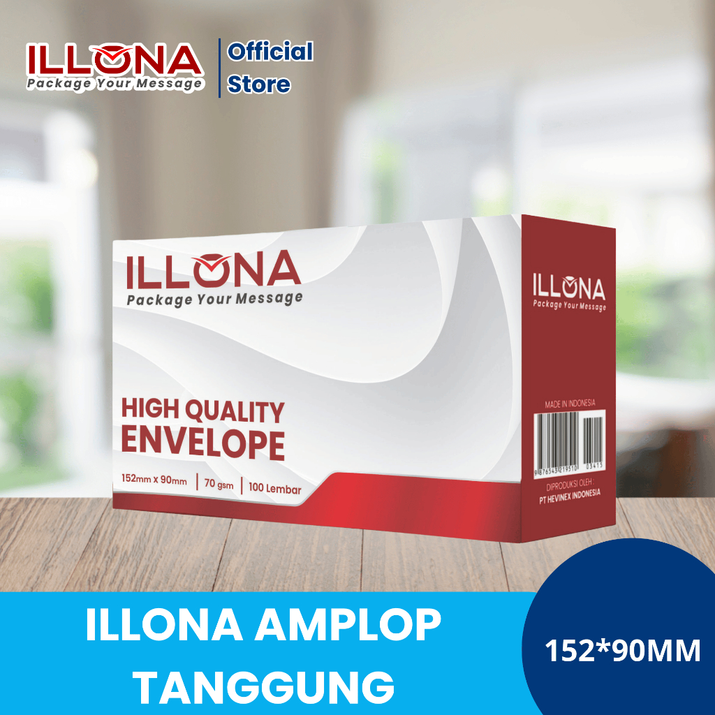 

ILLONA AMPLOP TANGGUNG PREMIUM No.104 70gsm-100 Lembar