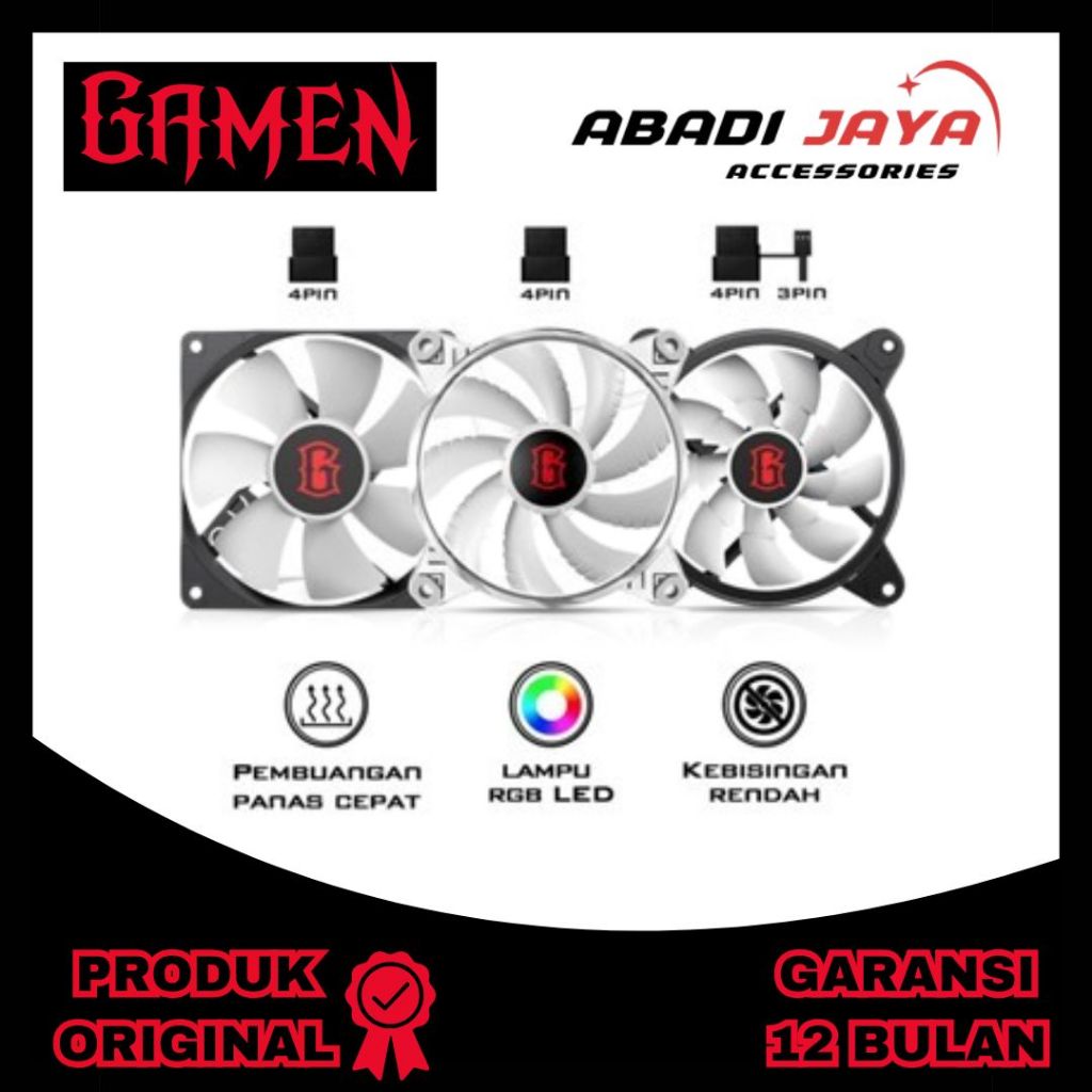 GAMEN GCF100 GCF200 GCF300 GAMING FAN CASE RGB LIGHTING