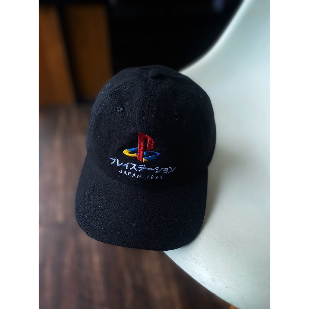 Baseball Playstation Vintage Logo Black