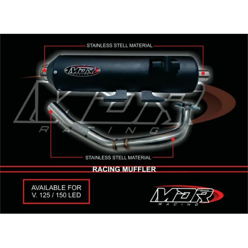 KNALPOT SETANDAR RACING MDR VARIO 110 old,Techno,125/150