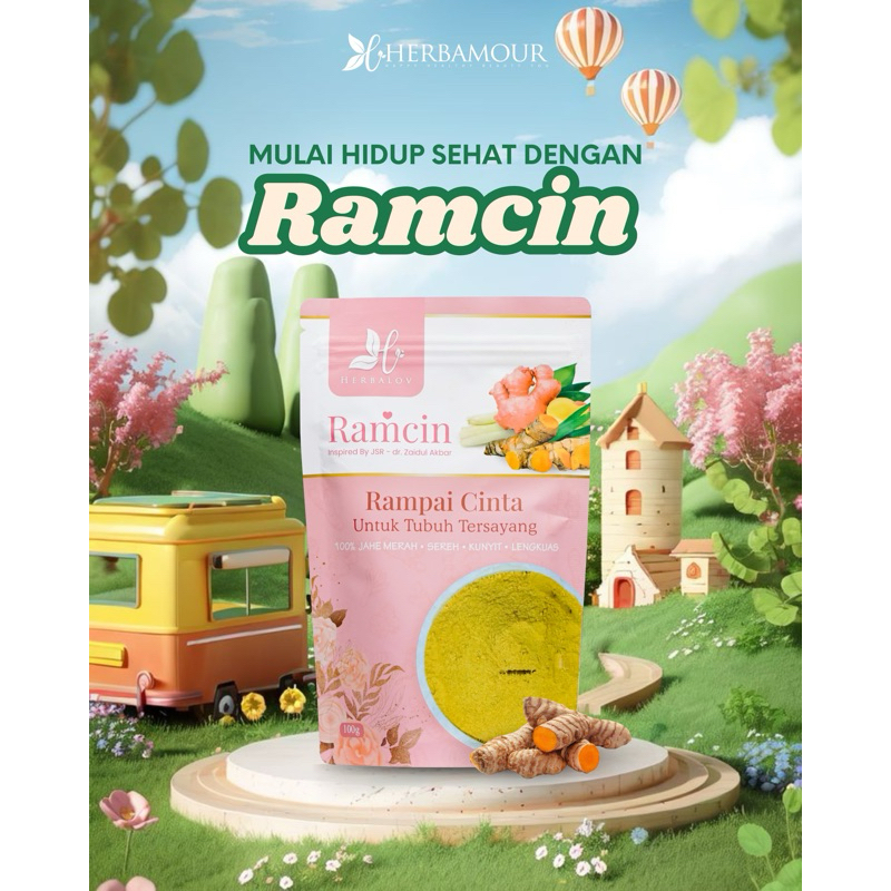 

[HERBALOV] Ramcin minuman kesehatan Alami 100% Jahe merah, kunyit, sereh dan lengkuas