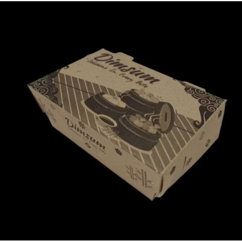 

BOX/KOTAK DIMSUM KRAFT LAMINASI UK S