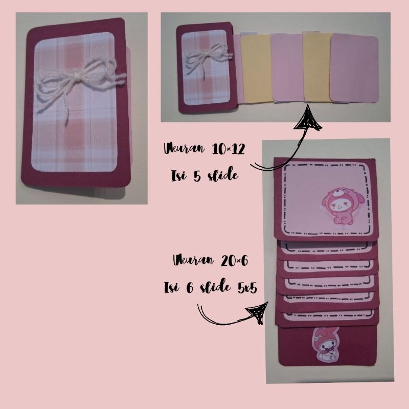 Isi Scrapbook || Popbook || Greeting Card Custom Gift slide untuk gift valentine, birthday, sidang, 