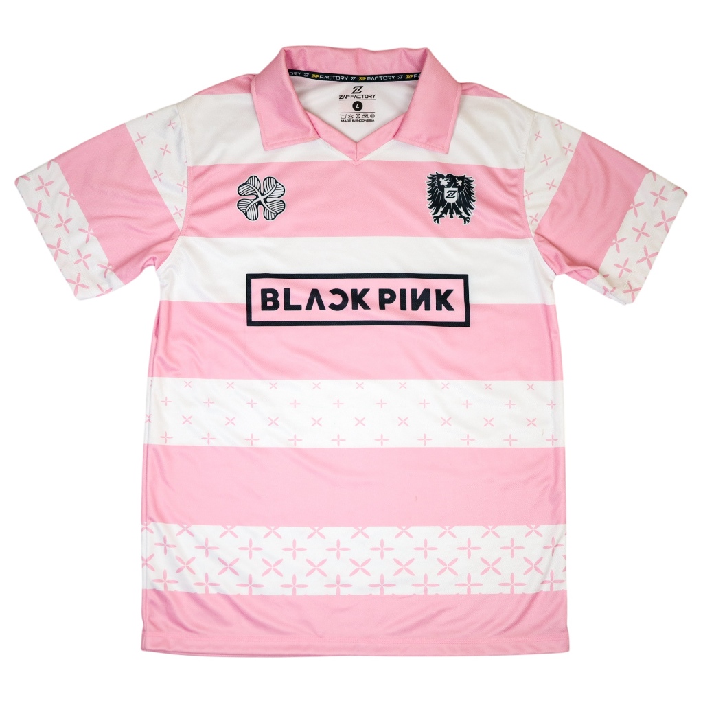 JERSEY VINTAGE / JERSEY SEPAK BOLA / JERSEY FUTSAL / JERSEY CUSTOM - BLACK PINK