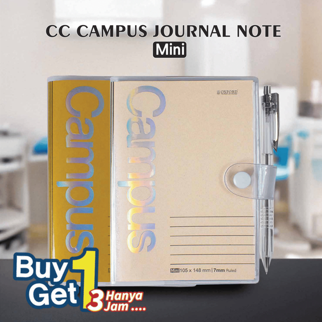 

[ Beli 1 Dapat 2 ] Oxford Buku Catatan/Journal Note/Buku Diary Sampul Mika - A6 Size