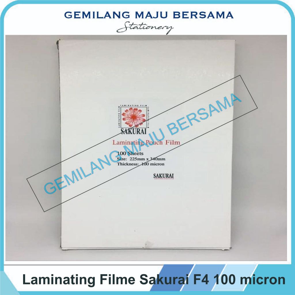 

Plastik Laminating Sakurai Folio / F4 100 Micron