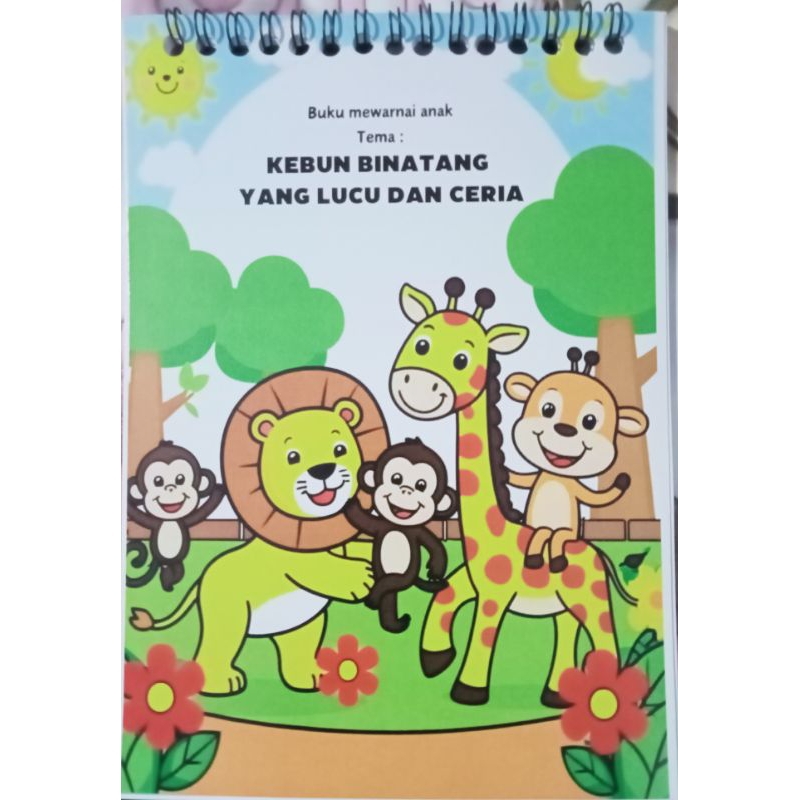 

ByShi-Buku mewarnai anak , kertas tebal dan praktis dibawa,ukuran A5