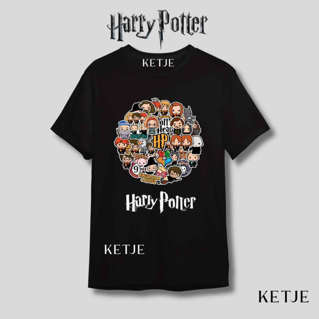 Baju Kaos Karakter Character Kartun Harry Potter Asrama Hogwarts / Kaos Cotton Premium Harry Potter 