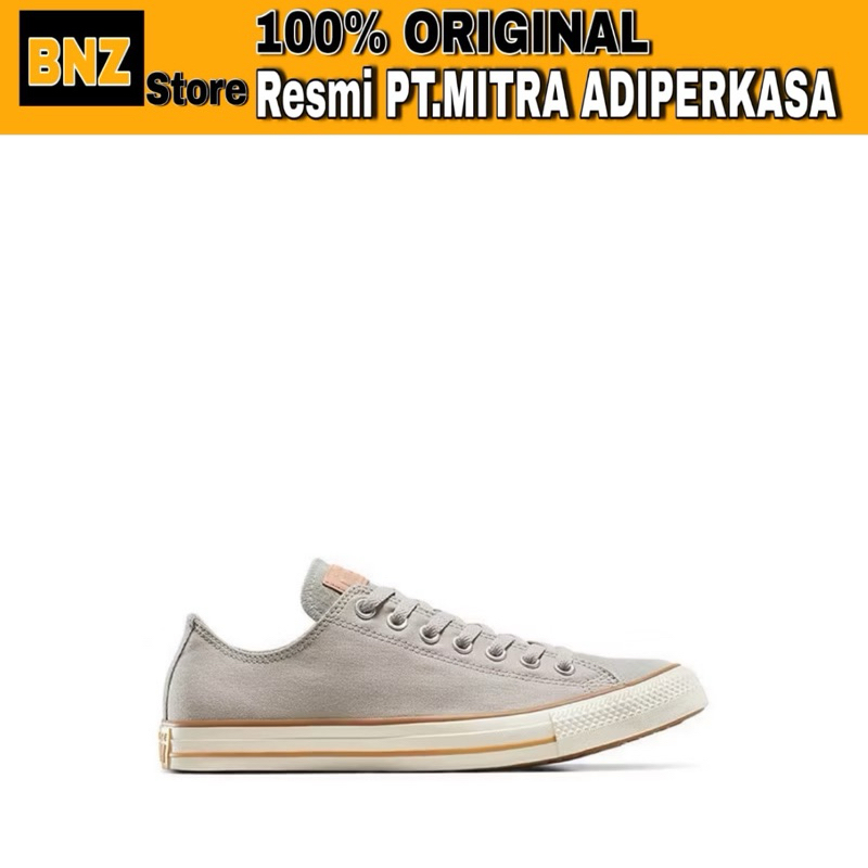 Sepatu Sneakers Pria Converse CTAS Ox Canvas And Leather Papyrus/Vachetta Beige