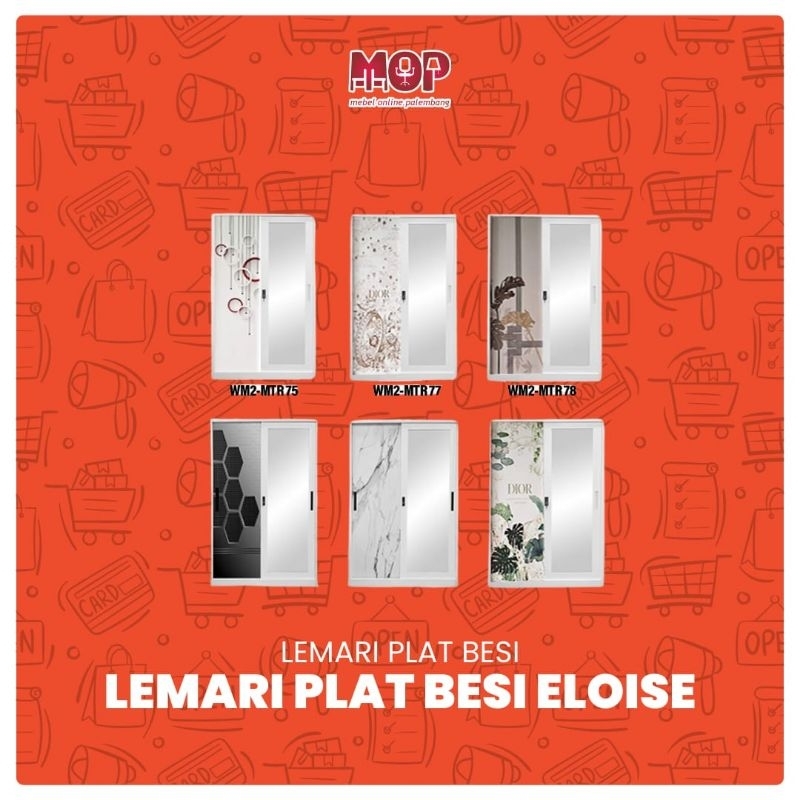 Lemari pakaian plat besi sliding lemari baju lemari geser kaca lemari plat besi kokoh