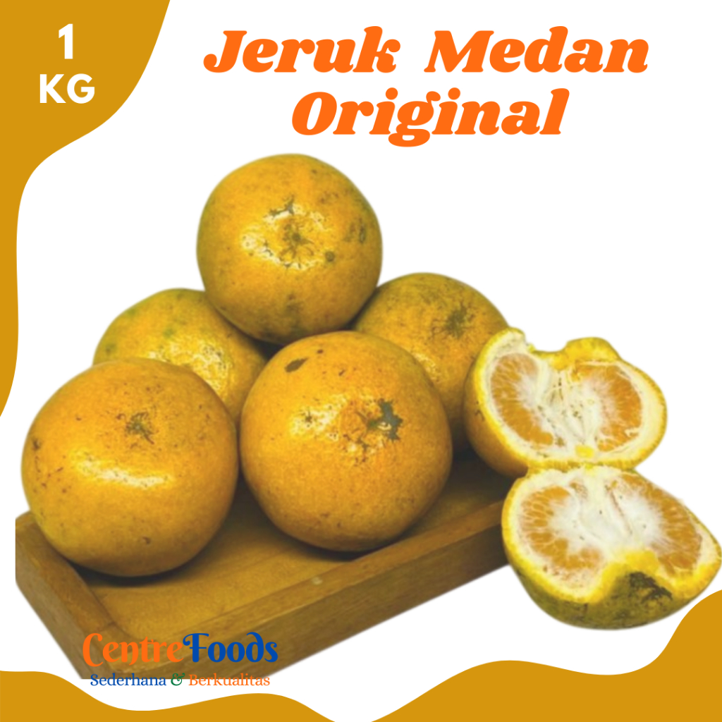 

JERUK MEDAN Original - Buah Jeruk Medan Berastagi Manis Fresh | Size M/L - 1.000gr [ Harga Per KG ]