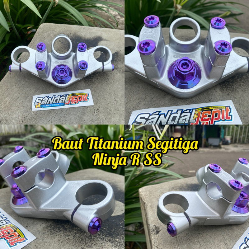 BAUT TITANIUM SET SEGITIGA ATAS NINJA SS R BAUT TITANIUM SET T ATAS NINJA R SS BAUT TITANIUM RAISER 