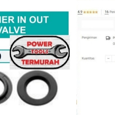 

Washer In Out Valve AWP 40 WIPRO Jet Cleaner Klep Karet Seal APW40
