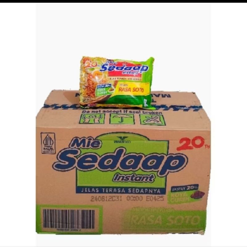 

MIE SEDAP SOTO 1 DUS/1 KARTON ISI 40PCS