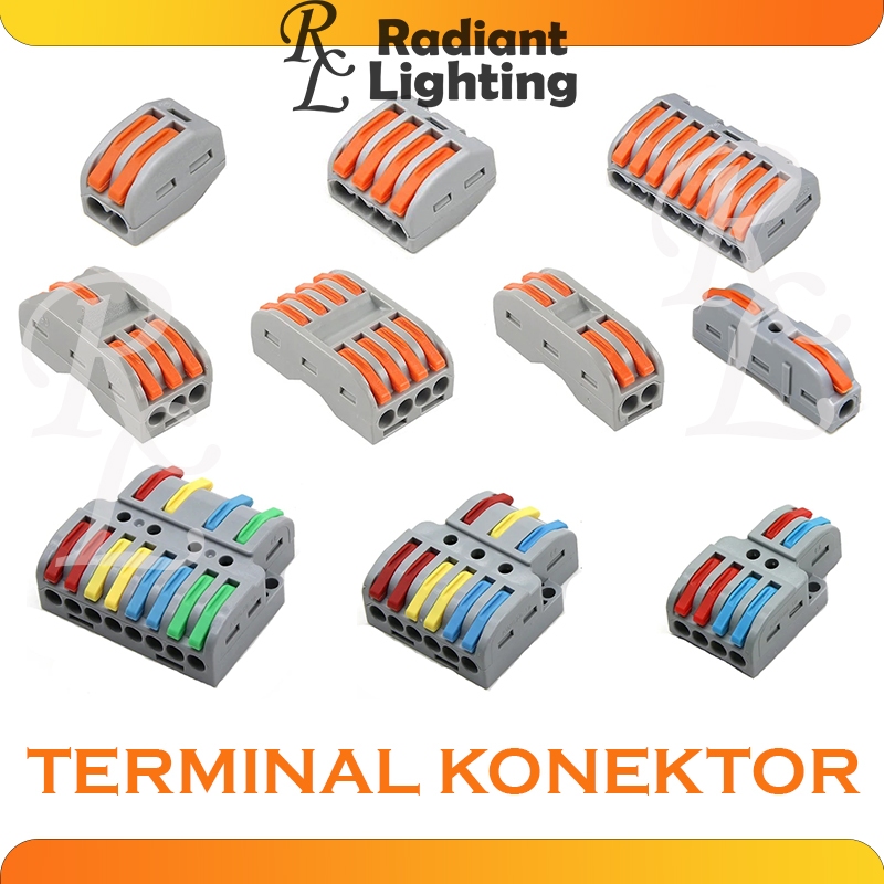 Terminal Block Konektor Kabel Listrik PCT Wago Penyambung Split Wire Connector Cable