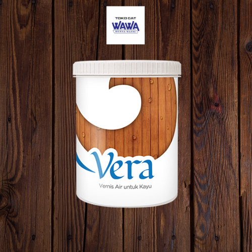 vera vernis air cat kayu politur waterbased 0.8 liter