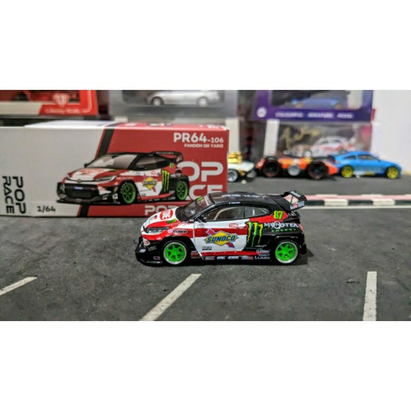 Diecast Poprace Pop Race Pandem Toyota GR Yaris Sunoco