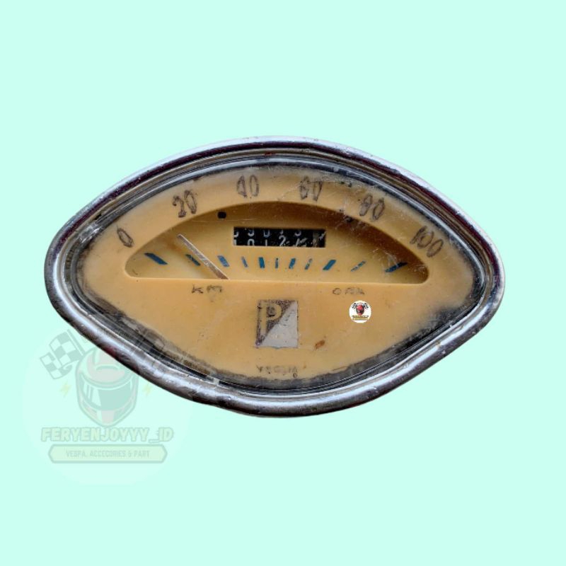 SPEEDOMETER OVAL P/ 100 ORIGINAL VESPA VBA VBB SPRINT S GL