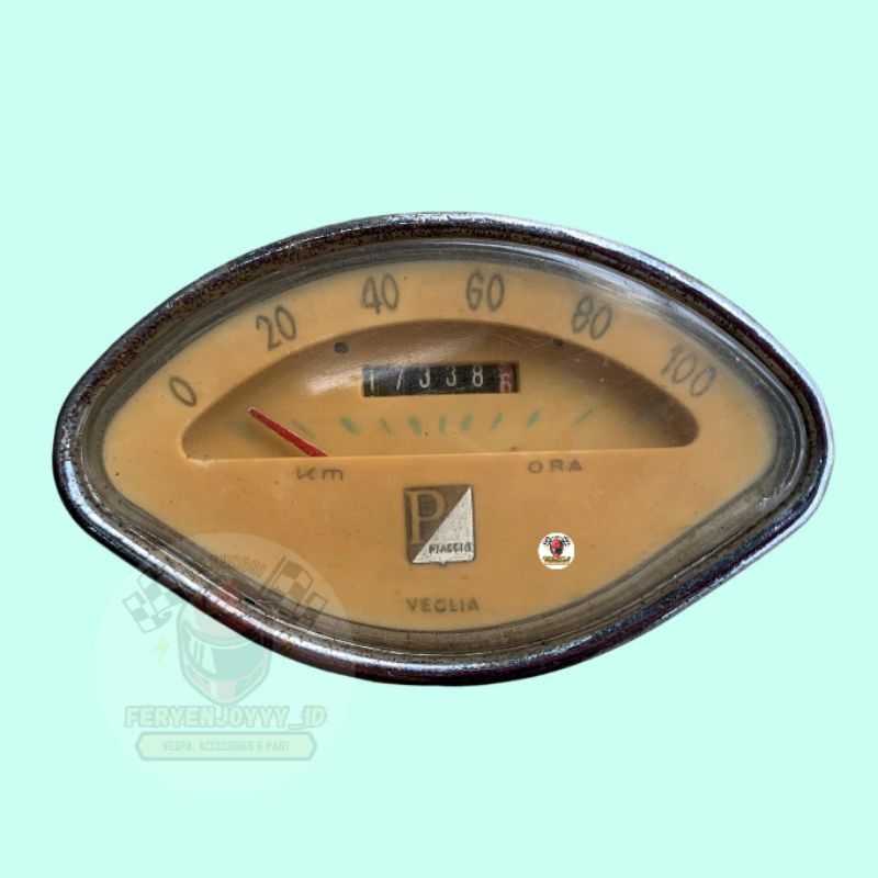 SPEEDOMETER OVAL P/ 100 ORIGINAL VESPA VBA VBB SPRINT S GL GRANDLUSSO SS180