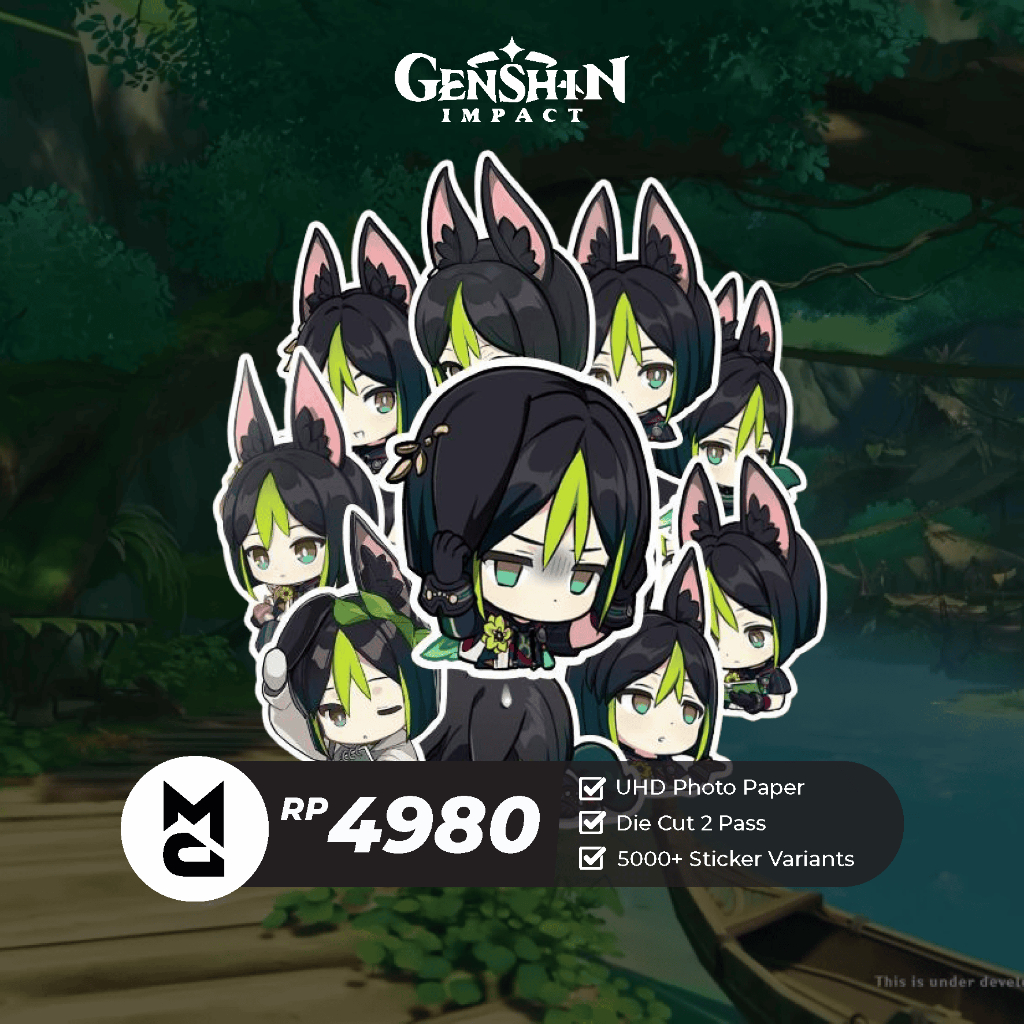 

Sticker Genshin Impact Tighnari Sticker Anime Aesthetic Lucu Sticker Helm Laptop Motor Hp