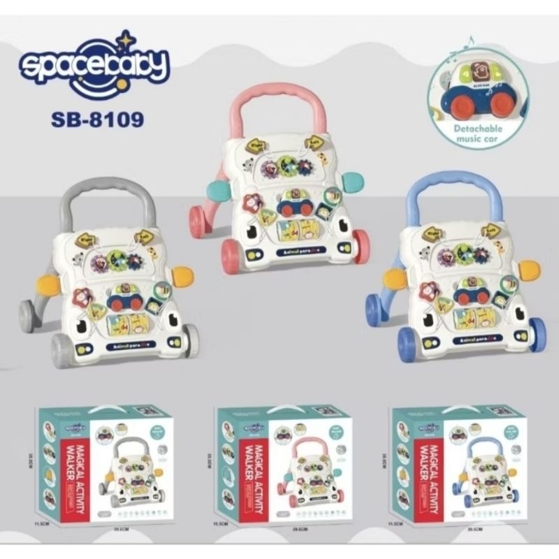 SPACE BABY ACTIVITY WALKER 8109 Blue / BABY WALKER / MAGICAL ACTIVITY WALKER