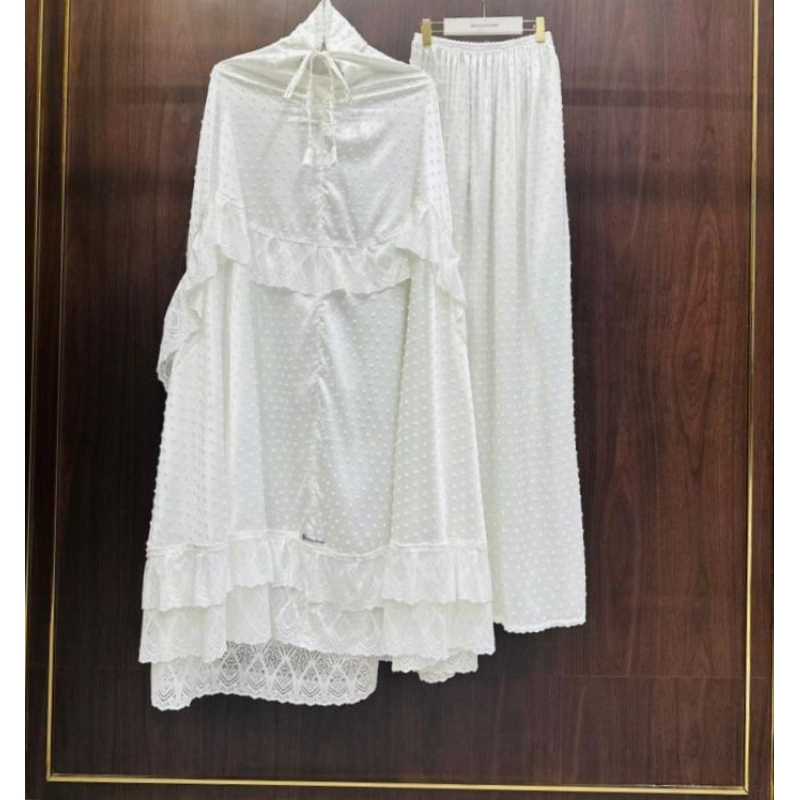 mukenah shellasaukia original jumbo sutra dotty