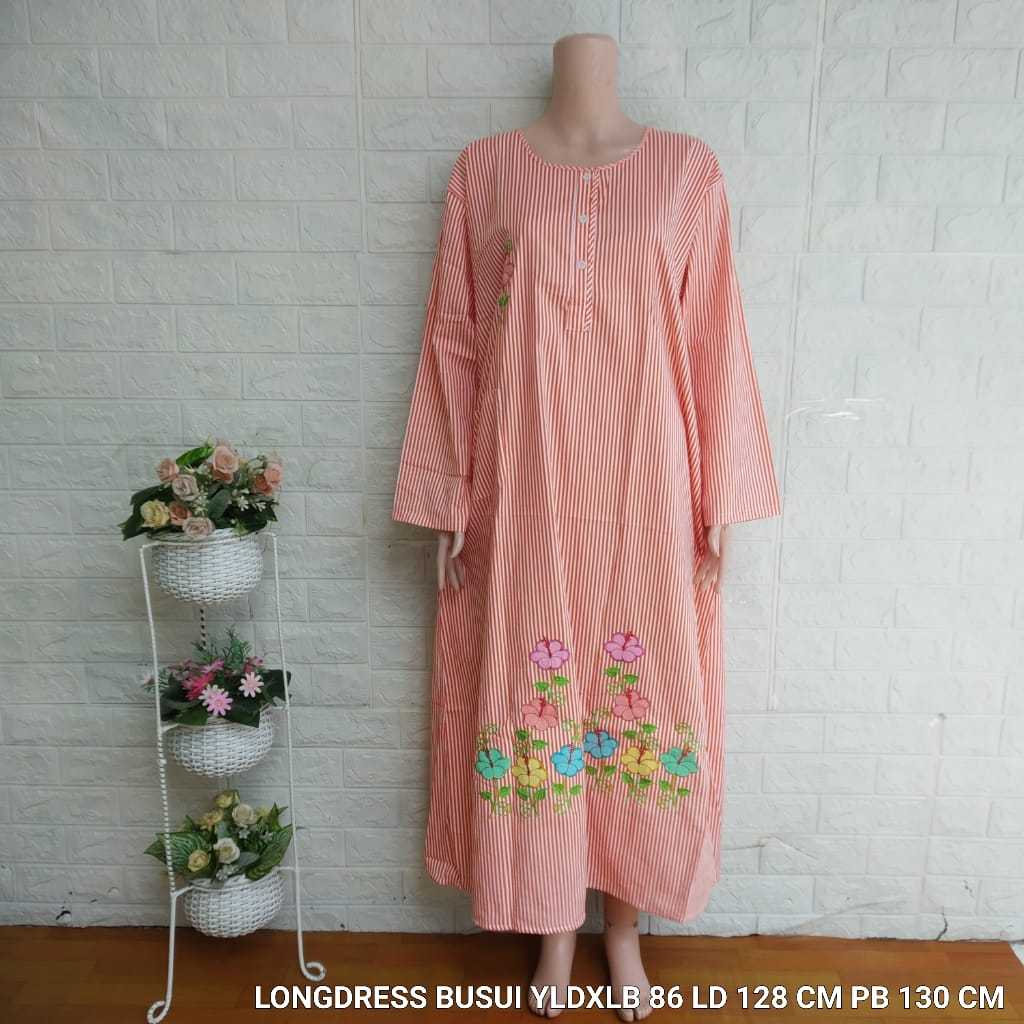 YUNYUN Daster Katun Bordir Longdress size XL (YLDXLB)
