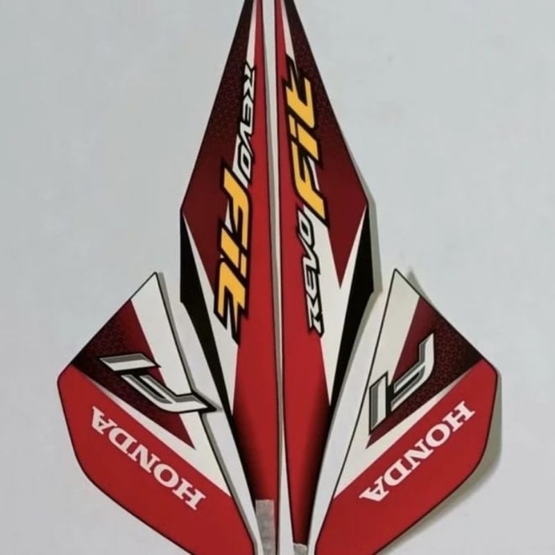 Striping Stiker Les Bodi Motor Honda Revo Fit Th 2021_2022 Warna Merah