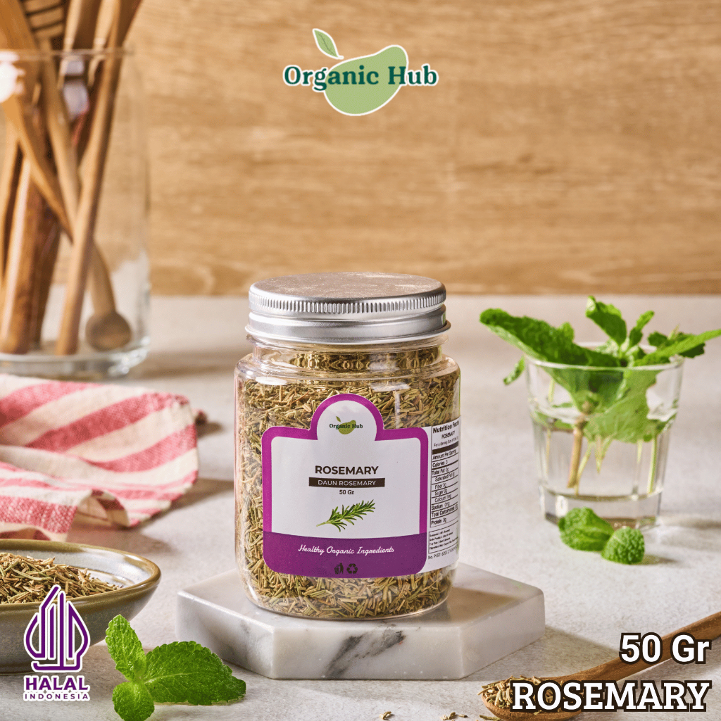

Organic Hub Daun Rosemary Kering Kualitas Premium 100% Murni 50 gr