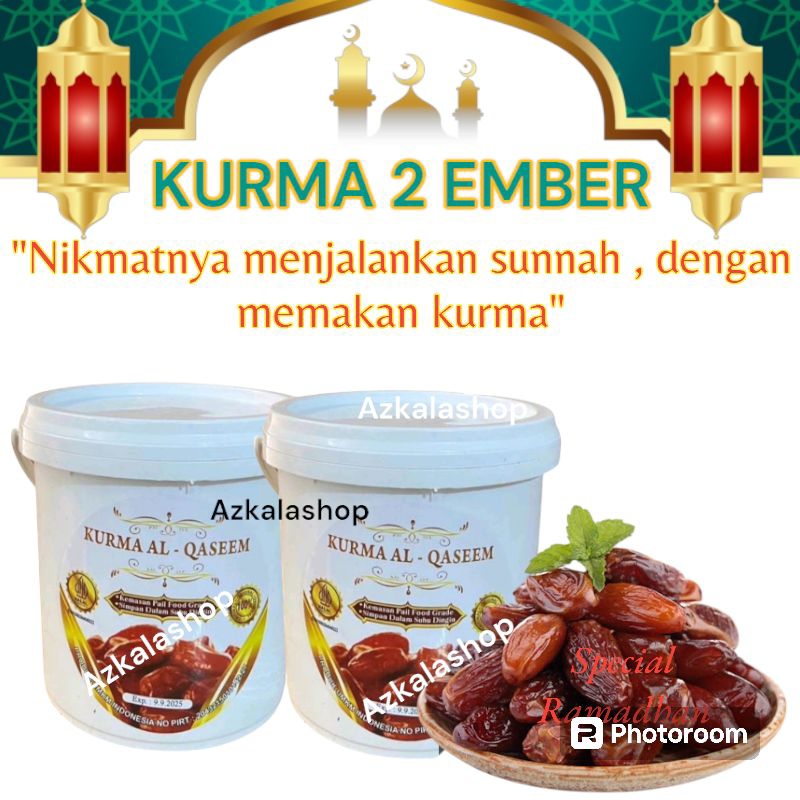 

PAKET 2 EMBER KURMA AL QASEEM 2X500 GRAM BISA COD