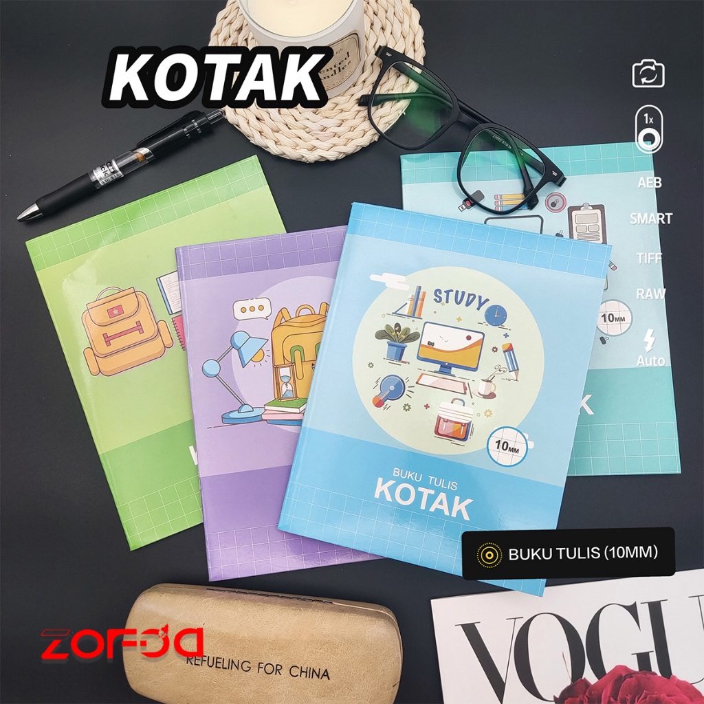 

[5/10PCS] Buku Tulis 10*10mm Grid Lucu Aesthetic 38 lembar - Stationery Kartun Notebook Matematika Grid - Perlengkapan Sekolah Notebook Kartun