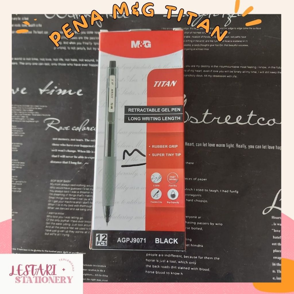 

( 1 pcs) Pena M&G Titan Bisa dihapus | Pena gel AGPJ9071 | Pulpen Gel M&G Titan Retractable Gel Pen Tip 0.5mm