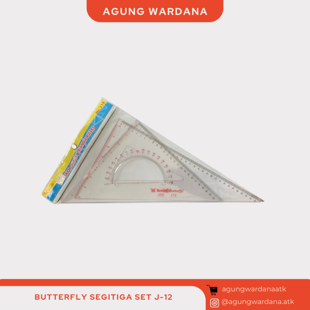 

PENGGARIS BUTTERFLY SEGITIGA SET J-12
