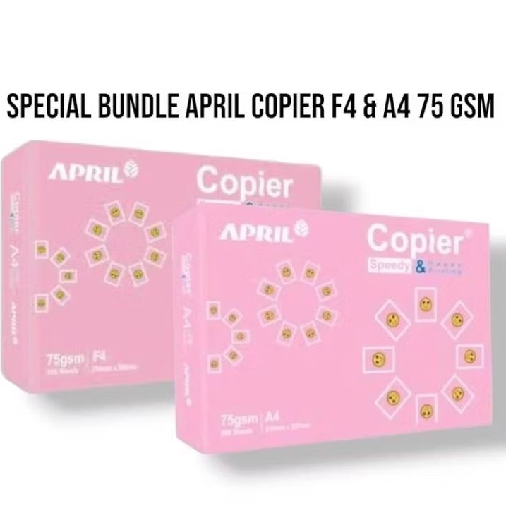 

[SPECIAL BUNDLE] Kertas hvs print happy April copier F4 & A4 75 gsm