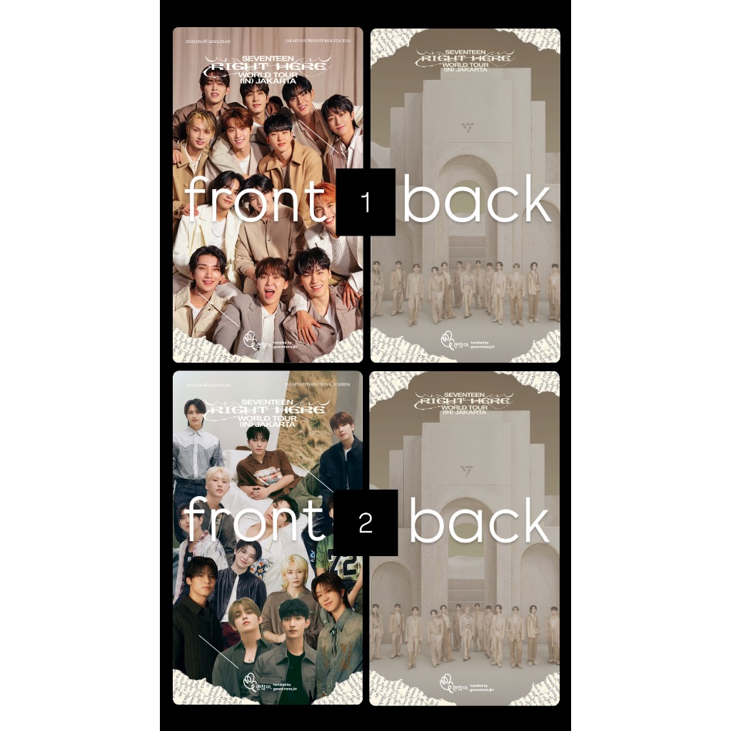 PRINT POLAROID | SEVENTEEN RIGHT HERE CONCERT IN JAKARTA 2025