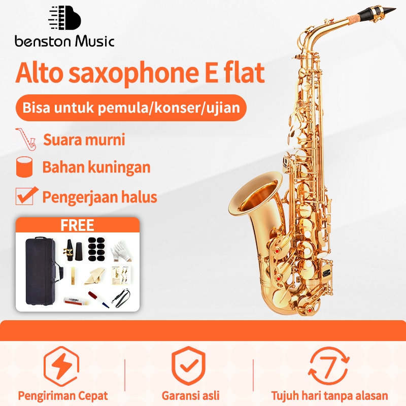 Instrumen Saxophone, Alto Saxophone E Flat, Saxophone untuk Pemula, Alat Musik Tiup Saxophone