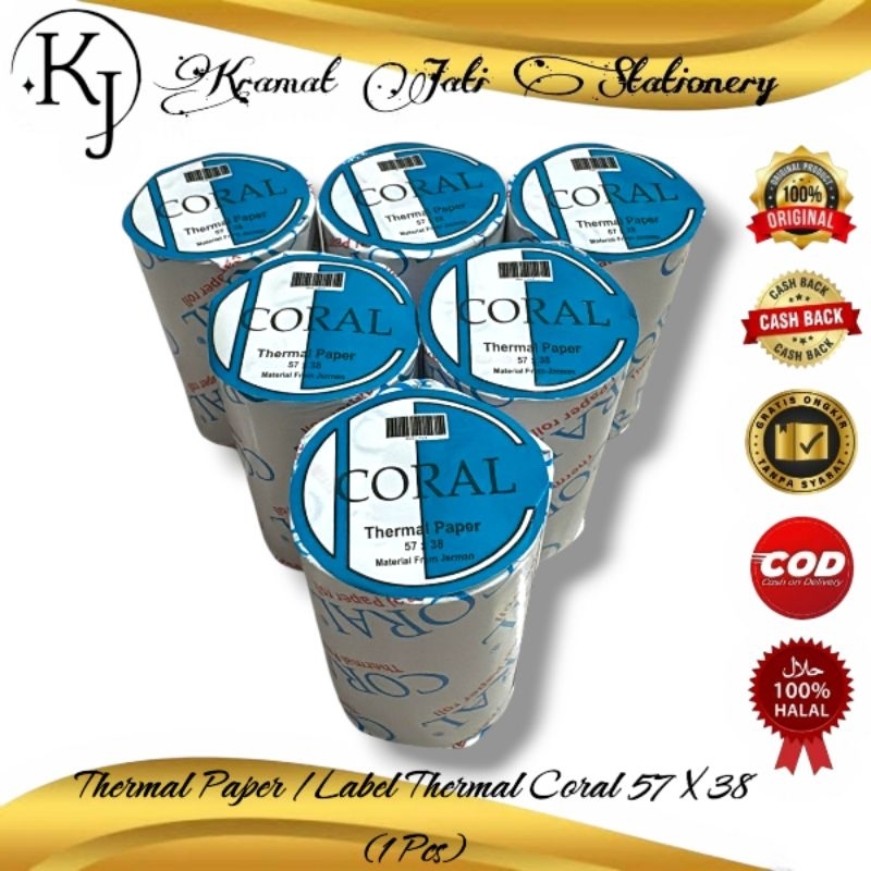 

Kertas Thermal Coral 57 X 38 (1 Pcs)