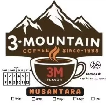 

BEST SELLER Bubuk kopi ROBUSTA NUSANTARA 3M (3 MOUNTAIN) MURAH hanya 38RB ENAK DAN BERKUALITAS
