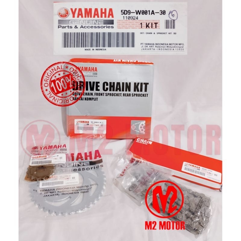 GEAR SET VEGA ZR 5D9-W001A-30 ORIGINAL YAMAHA