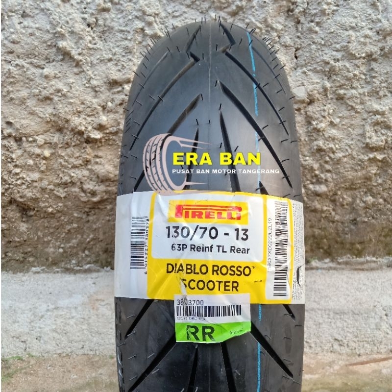 Ban NMax ADV Pcx160 Ukuran 130/70-13 > Pirelli Diablo Rosso Scooter - Tubless