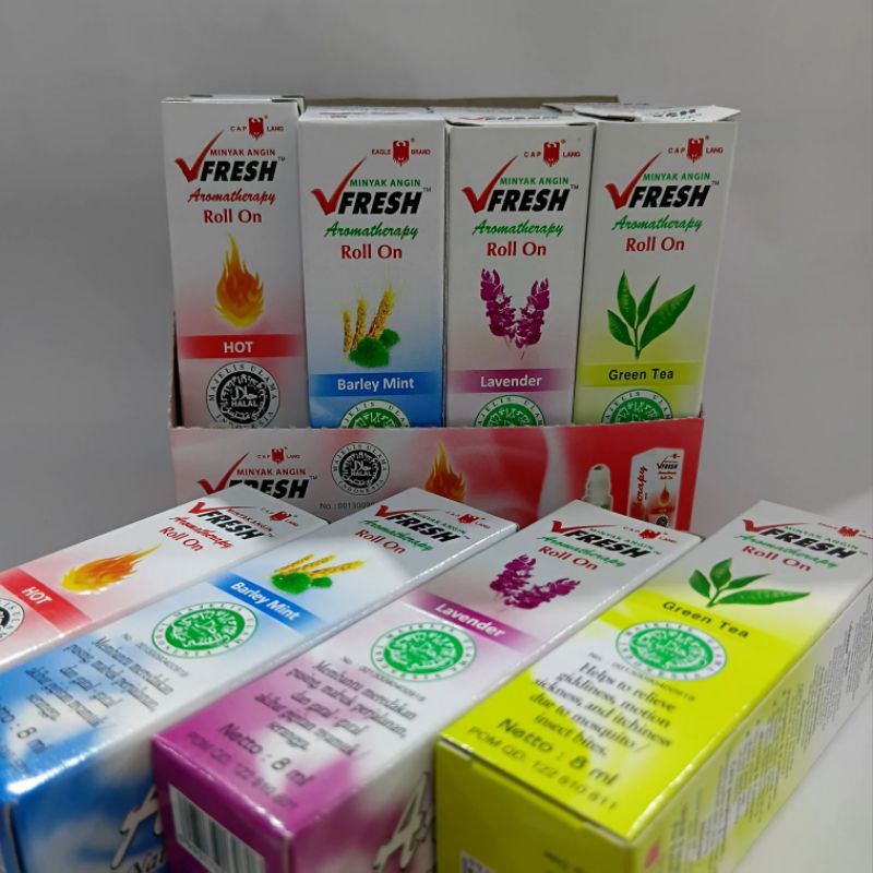 VFresh Minyak Angin Aromatherapy 8ml - VFresh Minyak Angin - Vfresh Roll on